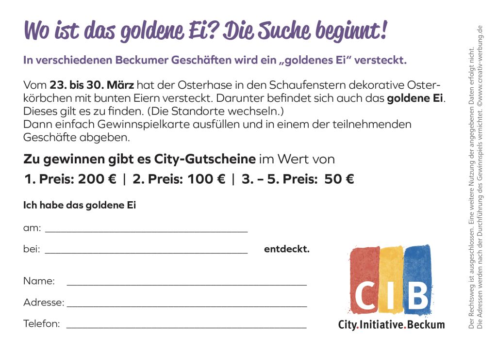 Oster-Postkarte 2024 – Rückseite